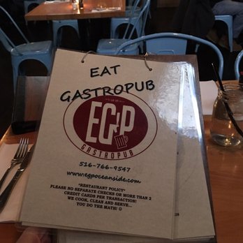 EGP Gastropub - Menu - Gastropubs Near Me - Oceanside, New York