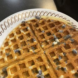 Waffle House - Waffle has burn marks all over it on both sides