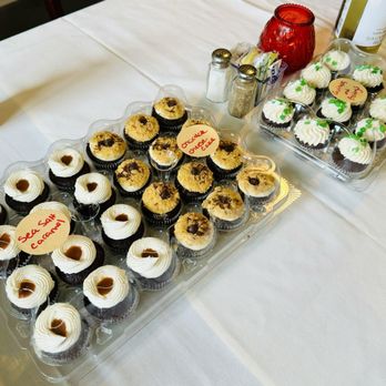 James and the Giant Cupcake - Sea Salt Carmel minis, Chocolate Cheese Cake minis, and Guinness/Baileys Chocolate cupcake. - Custom Cakes Near Me - Oakland, California James and the Giant Cupcake - Sea Salt Carmel minis, Chocolate Cheese Cake minis, and Guinness/Baileys Chocolate cupcake. - Custom Cakes Near Me - Oakland, California