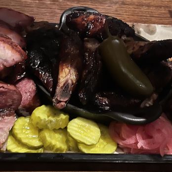 Jack Stack Barbecue - Freight House - Pork and Wings Platter - Barbeque Near Me - Kansas City, Missouri