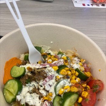 CAVA - Braised lamb, hummus, roasted red pepper hummus - Mediterranean Near Me - Bethesda, Maryland