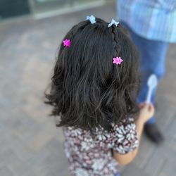 My beautiful toddler with her fresh, new haircut