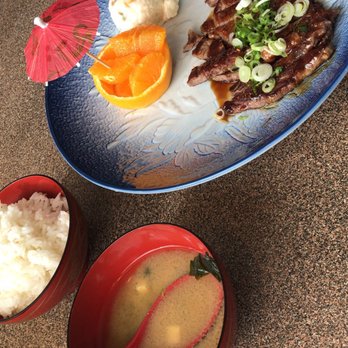 Spicy Fish - Teriyaki beef plate - Japanese Near Me - Pomona, California Spicy Fish - Teriyaki beef plate - Japanese Near Me - Pomona, California