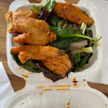 Sam's Kitchen - Spicy garlic chicken with Salad - Food Stands Near Me - Honolulu, Hawaii Sam's Kitchen - Spicy garlic chicken with Salad - Food Stands Near Me - Honolulu, Hawaii