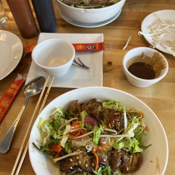 Cafe 79 Vietnamese Kitchen - Pork vermicelli and beef pho - both yummy - Vietnamese Near Me - Kirkland, Washington Cafe 79 Vietnamese Kitchen - Pork vermicelli and beef pho - both yummy - Vietnamese Near Me - Kirkland, Washington