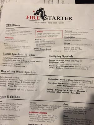 Menu photo 8 Firestarter Bar & Grill Kent, WA