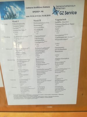 Menu photo 2 Cafeteria Im Schiffchen Koblenz, RP