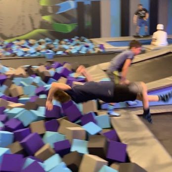 Sky Zone Trampoline Park - Foam pit!! - Recreation Centers Near Me - Commerce Charter TWP, Michigan