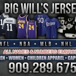 Big Wills Jerseys - My business card feel free to give me a call Will get u set up with all your sports needs