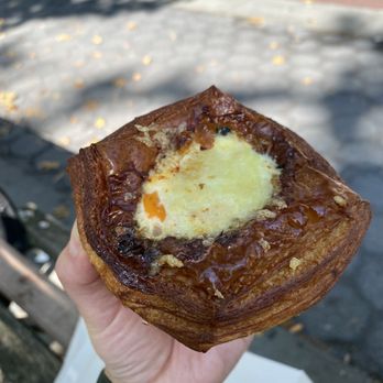 Frenchette Bakery - egg savory with mustard greens. $8 and worth every penny - Bakeries Near Me - New York, New York