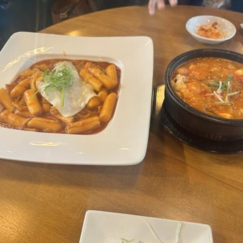 Ajumma Korean - Left: Rabokki Right: Soondubu Seafood - Korean Near Me - Cary, North Carolina Ajumma Korean - Left: Rabokki Right: Soondubu Seafood - Korean Near Me - Cary, North Carolina