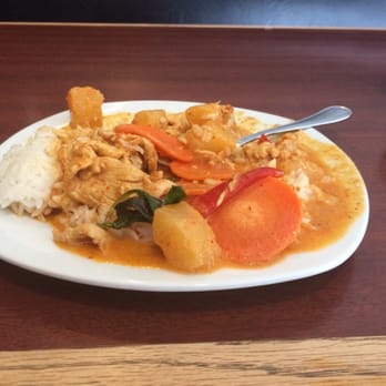 Thai Stellar - Pineapple curry...half eaten of course - Thai Near Me - Webster, Texas