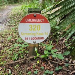 Chuck Lennon Trails - Trail Markers: in case you get injured or need help
