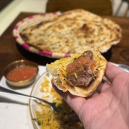 Delicious Lamb Haneeth with Hadami rice and Yemeni salsa