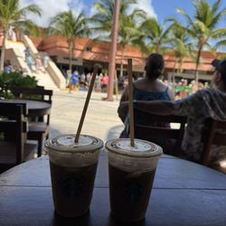 Café México - They proudly serve Starbucks & our caramel Macchiato's are pretty good!
