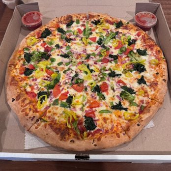 Pizza Fiesta - Vegetable Pizza. (plus banana peppers) - Pizza Near Me - Pittsburgh, Pennsylvania Pizza Fiesta - Vegetable Pizza. (plus banana peppers) - Pizza Near Me - Pittsburgh, Pennsylvania
