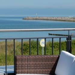 Eiscafe Arkonablick - Große Dachterrasse der Ferienwohnung Arkonablick, Rügen