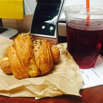 Compass Coffee - Iced hibiscus tea and a ham and cheese croissant! - Coffee & Tea Near Me - Washington, DC, District of Columbia Compass Coffee - Iced hibiscus tea and a ham and cheese croissant! - Coffee & Tea Near Me - Washington, DC, District of Columbia