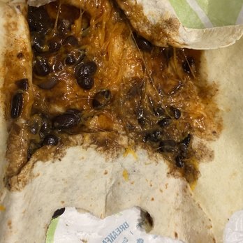 Taco Bell - I asked for 2 bean burritos and this is what I get. Since when are they made with black beans - Fast Food Near Me - Allen, Texas