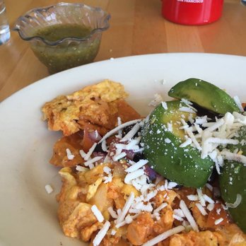 Eats - Mexican scramble - it's basically an iteration of migas, which should never be passed up - and the tomatillo salsa the server suggested. - American Near Me - San Francisco, California