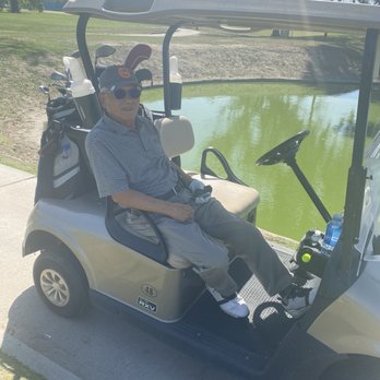 David L. Baker Golf Course - Dad in the cart - Golf Near Me - Fountain Valley, California