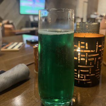 District 102 - "Kir Royale," or as it was served, a glass of champagne with a shot of crème de menthe - Canadian (New) Near Me - Edmonton, Alberta District 102 - "Kir Royale," or as it was served, a glass of champagne with a shot of crème de menthe - Canadian (New) Near Me - Edmonton, Alberta