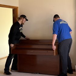 Skyline Moving - Connor and Blake literally smiling while moving grandma's piano