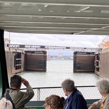 Original Soo Locks Boat Tours - Lock doors closing - Boat Tours Near Me - Sault Ste. Marie, Michigan Original Soo Locks Boat Tours - Lock doors closing - Boat Tours Near Me - Sault Ste. Marie, Michigan
