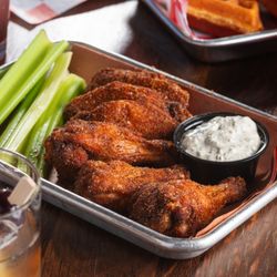 Dr. Rolf's Barbeque - Chicken Wings (6) served with celery and ranch or blue cheese