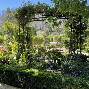 Boeschen Vineyards - a view of a garden - Wineries Near Me - Saint Helena, California