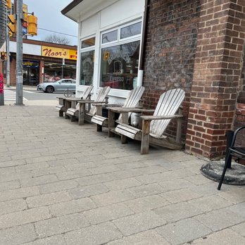 Broadview Espresso - Outside with lovely large side patios with adinorak chairs :) - Coffee & Tea Near Me - Toronto, Ontario Broadview Espresso - Outside with lovely large side patios with adinorak chairs :) - Coffee & Tea Near Me - Toronto, Ontario