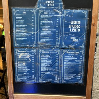 Taberna A Fuego Lento - The menu - Seafood Near Me - Santiago de Compostela, C Taberna A Fuego Lento - The menu - Seafood Near Me - Santiago de Compostela, C