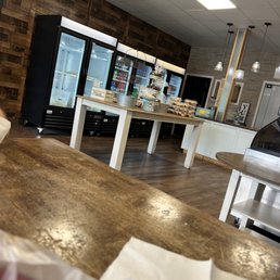 the kitchen