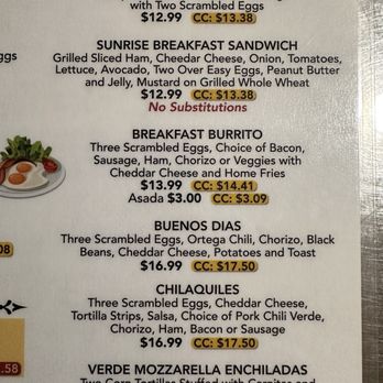 Sunrise Cafe - Le menú - Cafes Near Me - Paso Robles, California Sunrise Cafe - Le menú - Cafes Near Me - Paso Robles, California