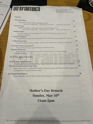 Menu photo 1 Tramici Restaurant St. Simons Island, GA