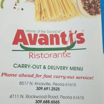 Avantis - Avanti's -- proof that God loves us and wants us to be happy! !! - Italian Near Me - Peoria, Illinois