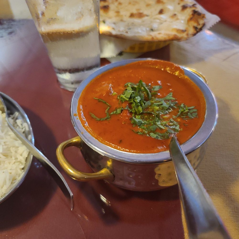 AAP India - a bowl of soup and a plate of rice - Indian Near Me - Cincinnati, Ohio AAP India - a bowl of soup and a plate of rice - Indian Near Me - Cincinnati, Ohio