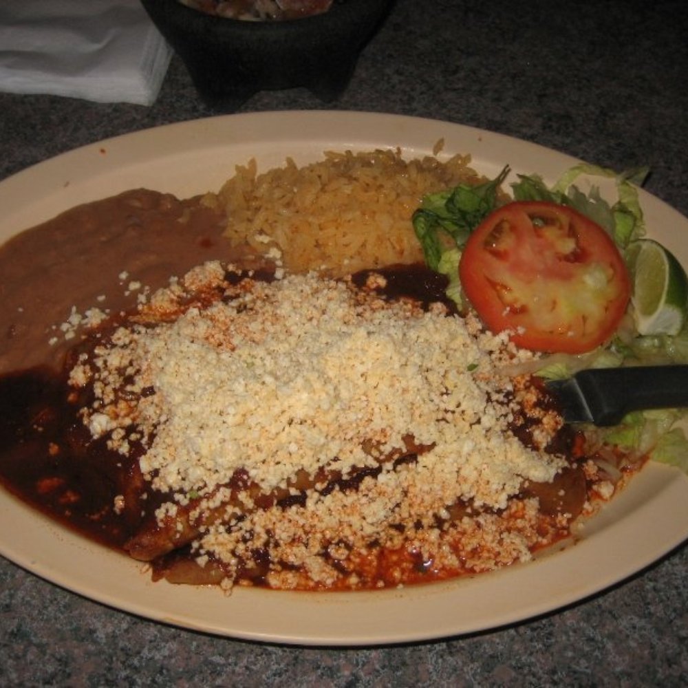 El Michoacano - Enchiladas Mexicana (red sauce) - Mexican Near Me - East Chicago, Indiana El Michoacano - Enchiladas Mexicana (red sauce) - Mexican Near Me - East Chicago, Indiana