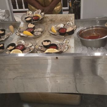 Suicide Bridge Restaurant - fresh oysters served at entrance (for party goers only) - Seafood Near Me - Hurlock, Maryland