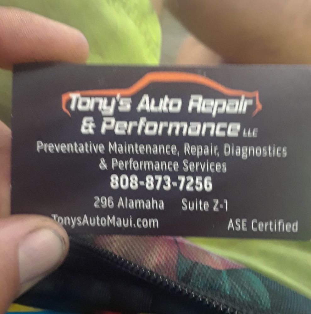 TONY’S AUTO REPAIR AND PERFORMANCE Updated September 2024 296