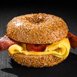 Running late?
Our Bacon, Egg & Cheese is ready to save your morning.
‍
Swing by Go Bagels and grab yours on the go.