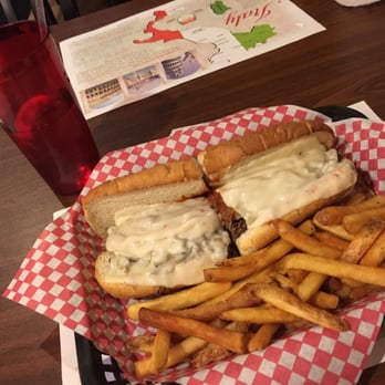 Sam's Pizza & Subs - The steak parm sub with fries. - Sandwiches Near Me - Stafford, Virginia