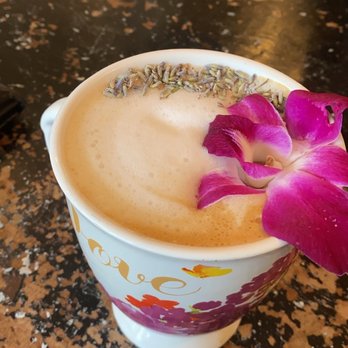 The Modern Rose - Macadamia milk lavender latte with an extra shot of espresso! AMAZING! - Coffee & Tea Near Me - Deerfield Beach, Florida The Modern Rose - Macadamia milk lavender latte with an extra shot of espresso! AMAZING! - Coffee & Tea Near Me - Deerfield Beach, Florida