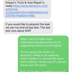 Empey's Truck & Auto Repair - Texts