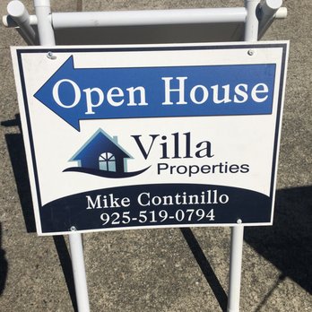 Villa Properties - Open House Sign - Real Estate Agents Near Me - San Ramon, California Villa Properties - Open House Sign - Real Estate Agents Near Me - San Ramon, California