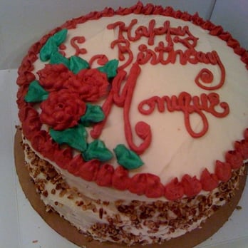 Brown Sugar Bakery - My BD cake w/nuts missing on side, which actually should have been on top. - Bakeries Near Me - Chicago, Illinois Brown Sugar Bakery - My BD cake w/nuts missing on side, which actually should have been on top. - Bakeries Near Me - Chicago, Illinois