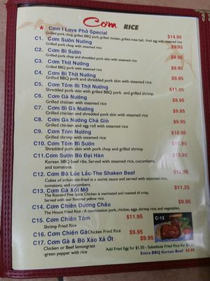 Menu photo 4 I Love Pho Lubbock, TX