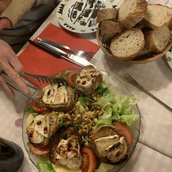 Auberge de Savièse - Oh yeah this goat cheese roasts.  Yumm-mee. - Swiss Food Near Me - Geneva, GE