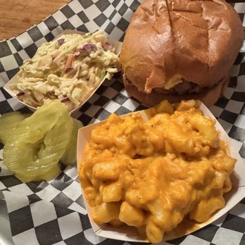 The Hangry Herd - Brisket sandwich with chipotle coleslaw and mac&cheese - Barbeque Near Me - Rancho Cordova, California The Hangry Herd - Brisket sandwich with chipotle coleslaw and mac&cheese - Barbeque Near Me - Rancho Cordova, California