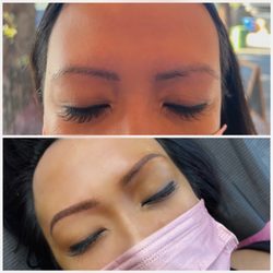 The Beauty Brow Studio - Microblading cover up (not my work) Correction done by me with Ombré powder brows
